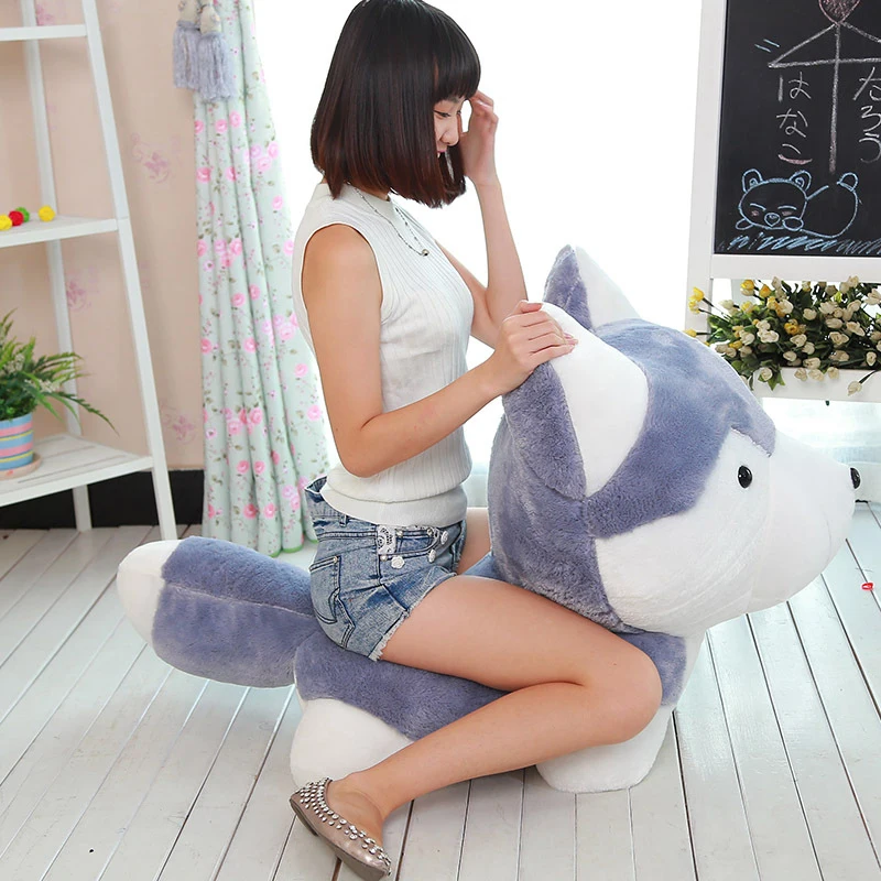 REAIOHZBL Husky dog плюшевые игрушки новый моделирование Большая Подушка Валентина куклы