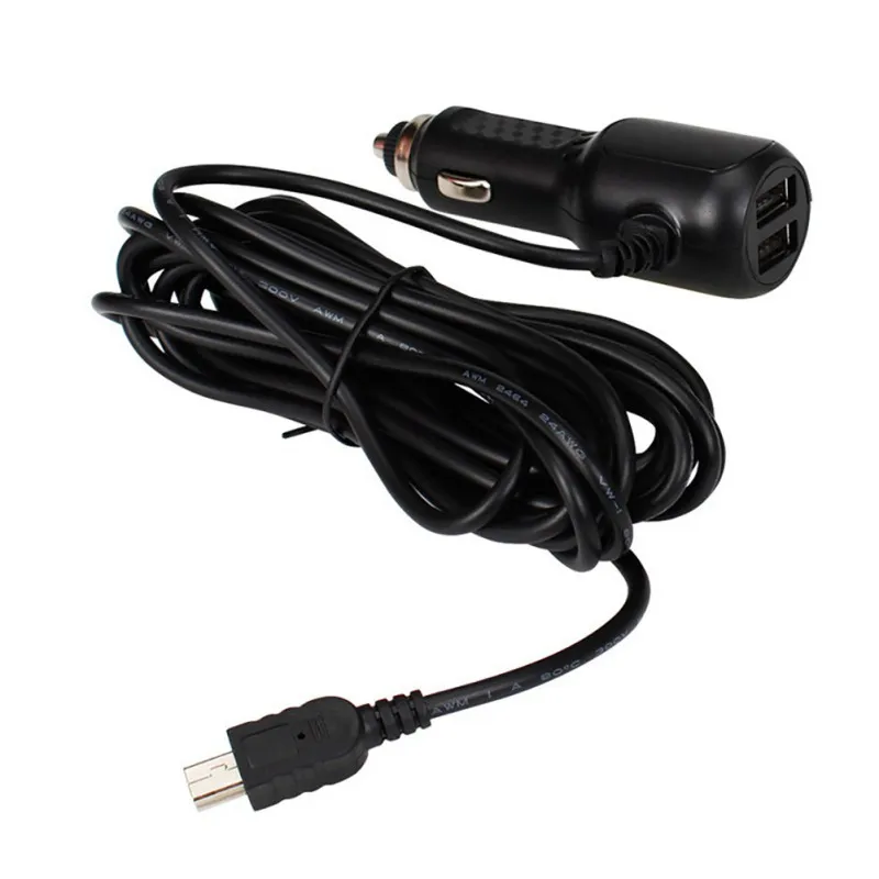 3 5 M 5V 3.5A мини USB зарядное устройство с 2 портом для автомобиля DVR камера GPS видео