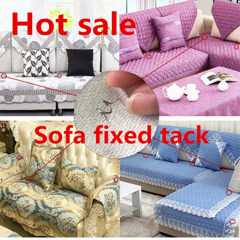 

100pcs/pack Pins & Pincushions Sofa Rotates and Fixes The Twisted Nails with Screws Fixed Quilt Bed Sheets Fixing Slip Buckle