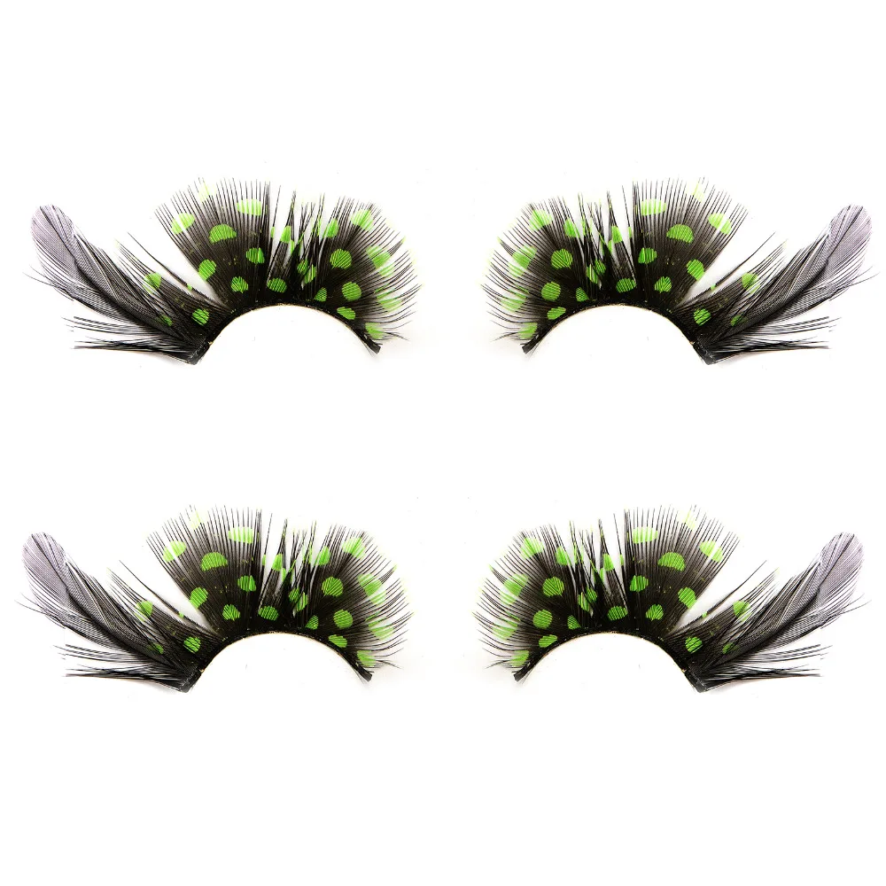 5 пар перьев ресницы Преувеличение танцевальный маскарадный/вечерние
