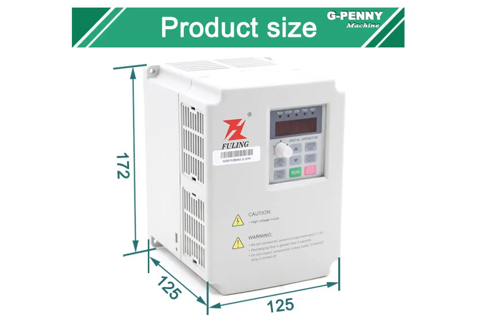 2.2kw VFD драйвер переменной частоты VFD инвертор 1HP/3HP вход 3HP выход ЧПУ шпиндель мотор драйвер шпинделя управление скоростью двигателя