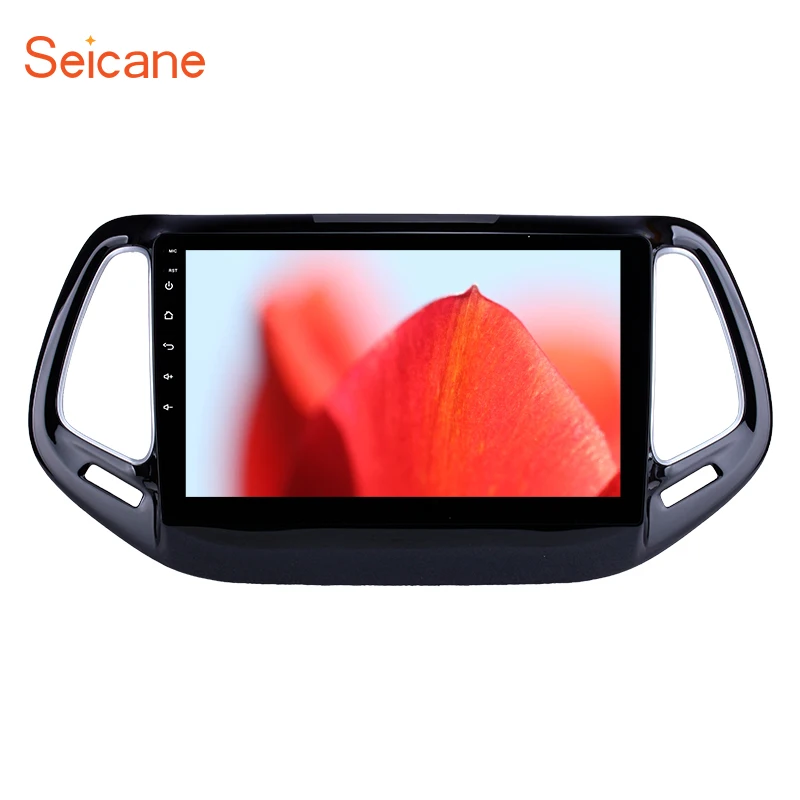 Seicane 10 1 дюйма для 2017 Jeep Compass Android 8 GPS навигация USB зеркальная связь Bluetooth Wi Fi