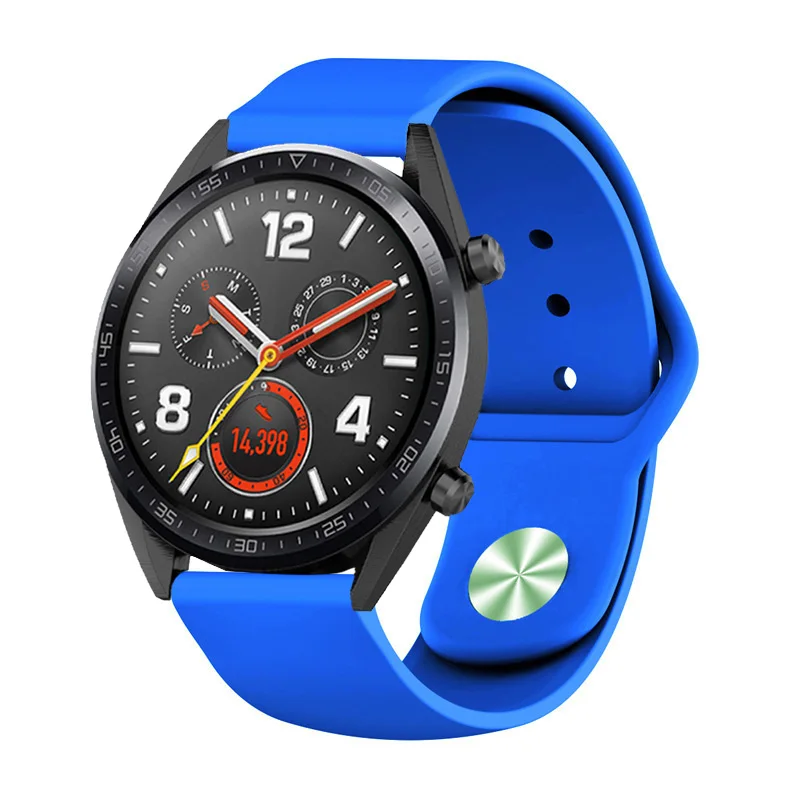 Сменные спортивные силиконовые 22 мм ремешки для часов huawei Watch GT Honor Magic Black man спортивный браслет ремень для huawei GT Active