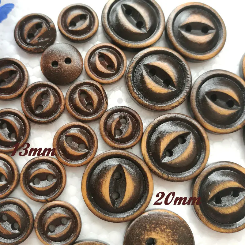 

144 шт. 13 мм/20 мм, цвет кофе, рыбий глаз, фотоэлемент для скрапбукинга, рукоделия, украшения, обычные деревянные материалы для шитья