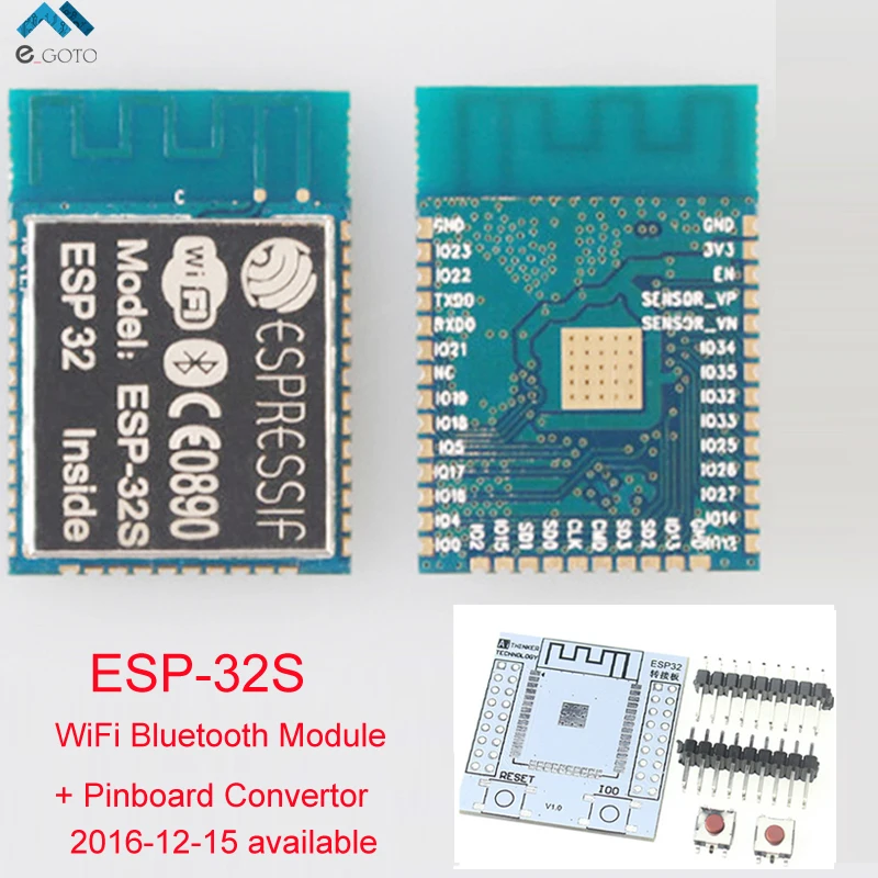 Esp 32s Беспроводной Wi Fi модуль Bluetooth + pinboard конвертер Dual Core IOT Процессор Ethernet Порты и