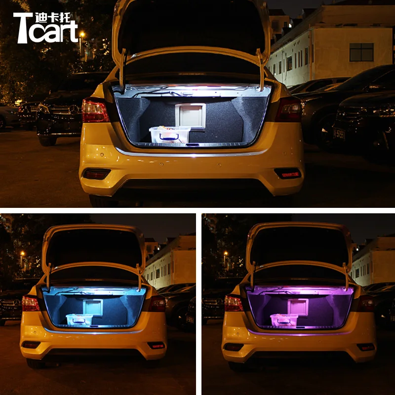 Tcart 4 шт. Светодиодные Автомобильные аксессуары для интерьера автомобиля Nissan sentra