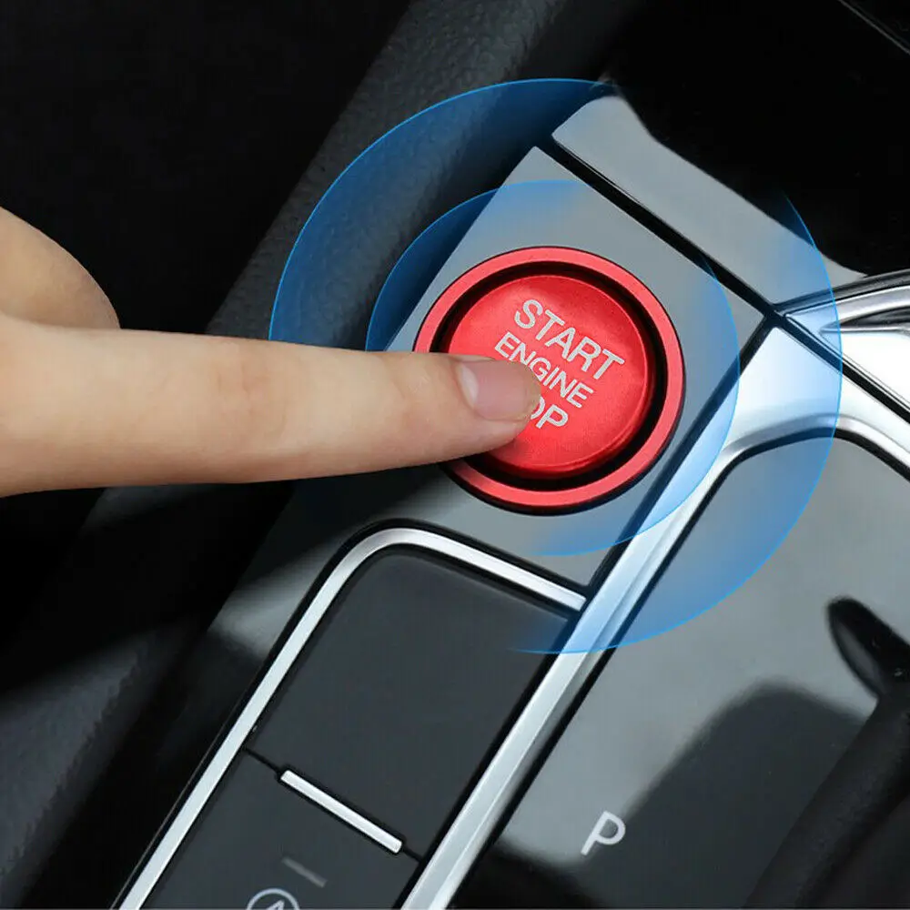 2PCS Engine Start Stop Push Switch Button Cover Ring Trim For VW Golf 7 MK7 Jetta One-button Starter The Public | Автомобили и