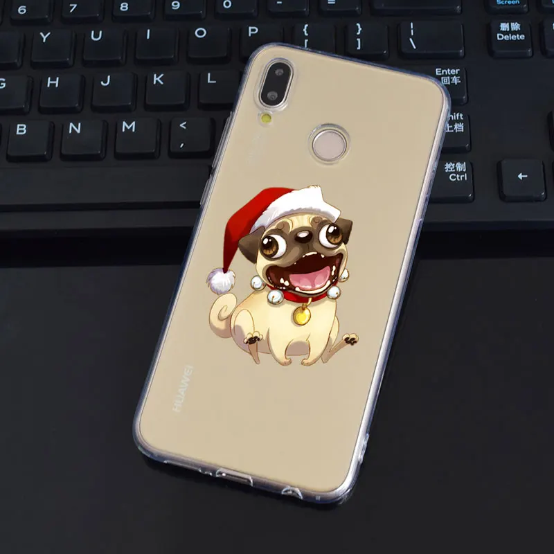 DREAMFOX L575 милая собака мопс Мягкий ТПУ силиконовый чехол для Huawei Honor 6a 6C 7X9 10 P20 P30 Lite