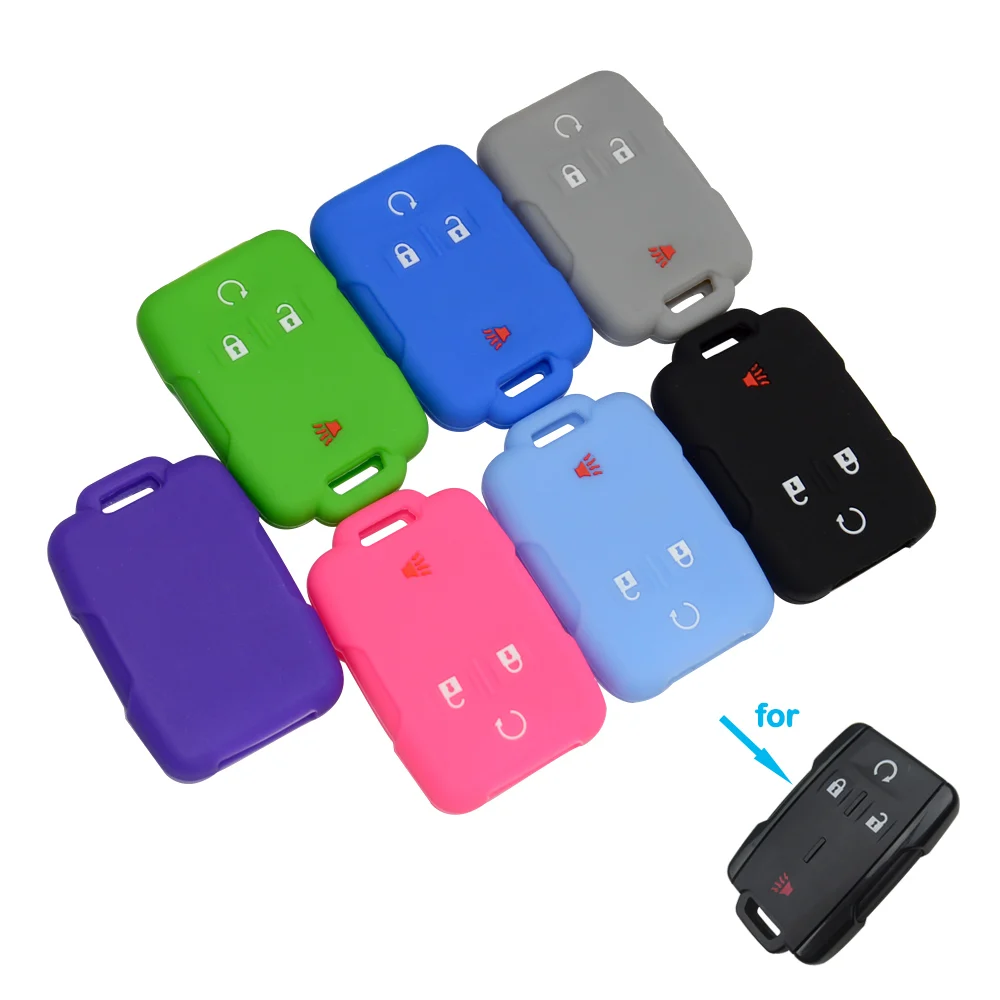 Автомобильный силиконовый брелок чехол для дистанционного ключа OkeyTech 4 кнопки