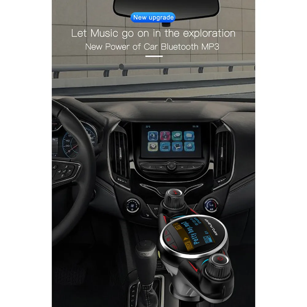 Авто многофункциональный автомобильный набор, Handsfree, Беспроводной Bluetooth FM передатчик ЖК-дисплей MP3 плеер USB Зарядное устройство винтажный радиоприёмник SD карты H128