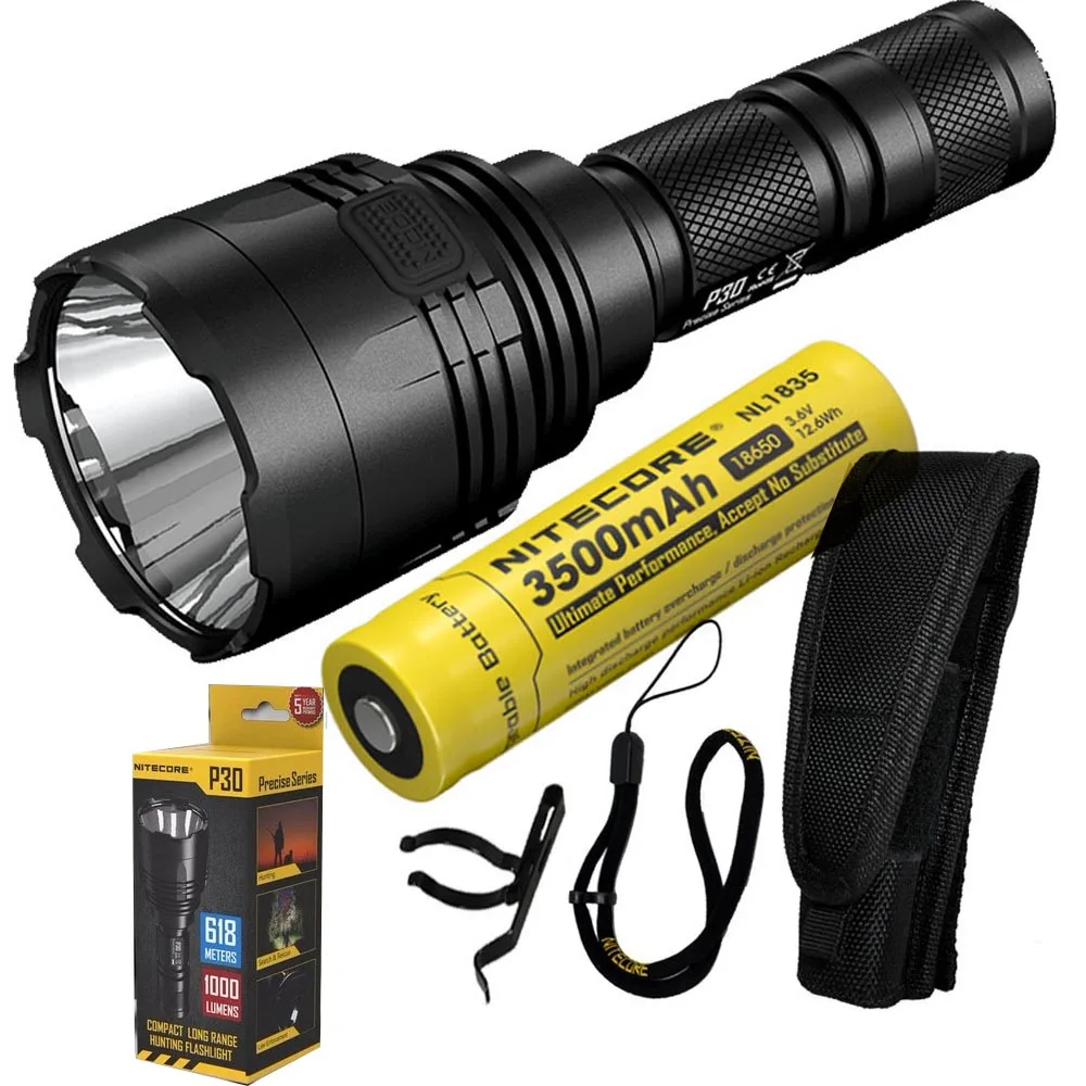 NITECORE P30 вспышка светильник CREE XP-L HI V3 светодиодный макс. 1000 лм 8 режимов работы луч distane 618 м светодиодный фонарь наружный спасательный светильник - Испускаемый цвет: P30 NL1835