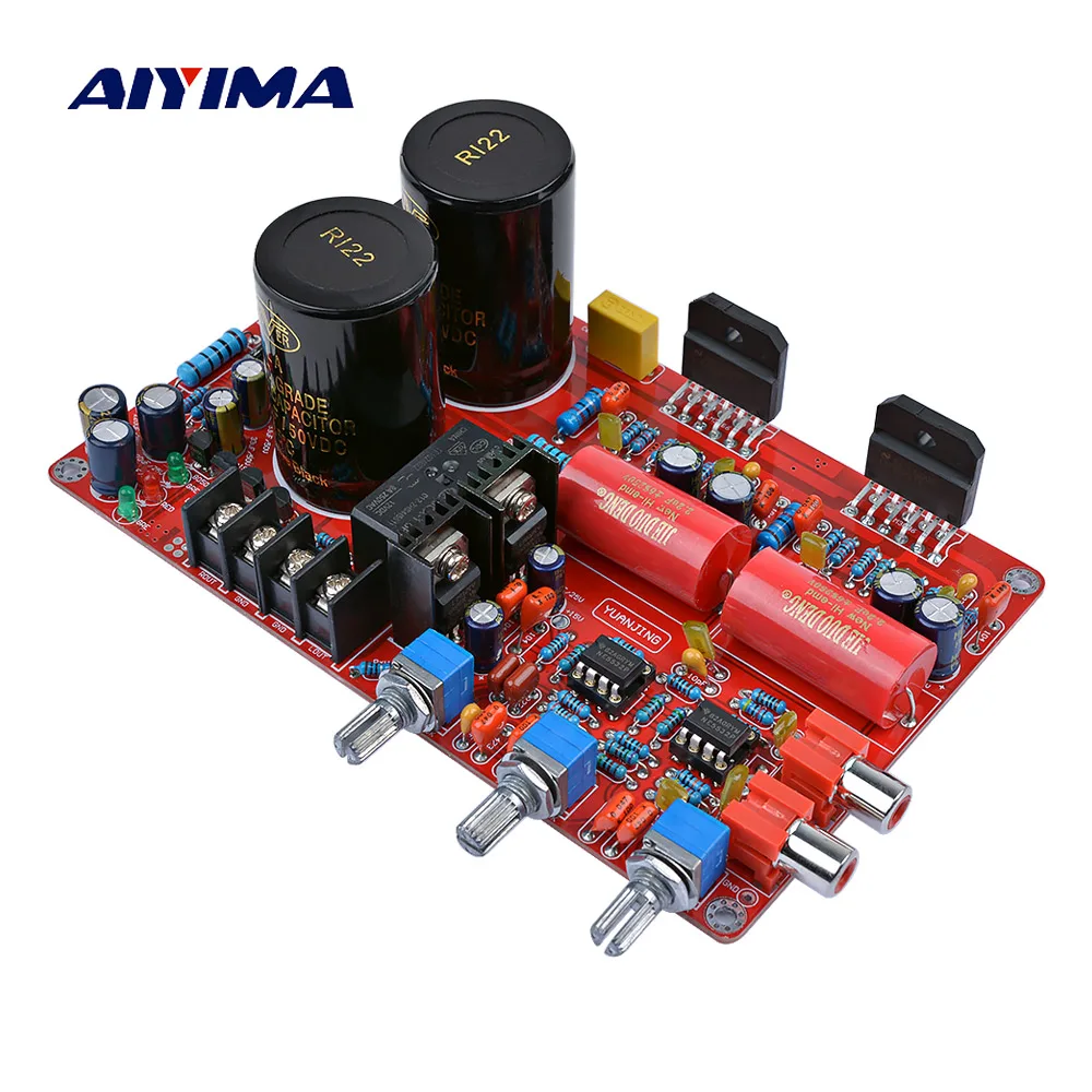 AIYIMA усилитель аудио стерео плата 68WX2 2 0 LM3886TF + NE5532 Настройка мощности мини
