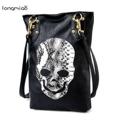 Сумка-мессенджер longmiao с изображением черепа рекламная Женская Роскошная Кожаная