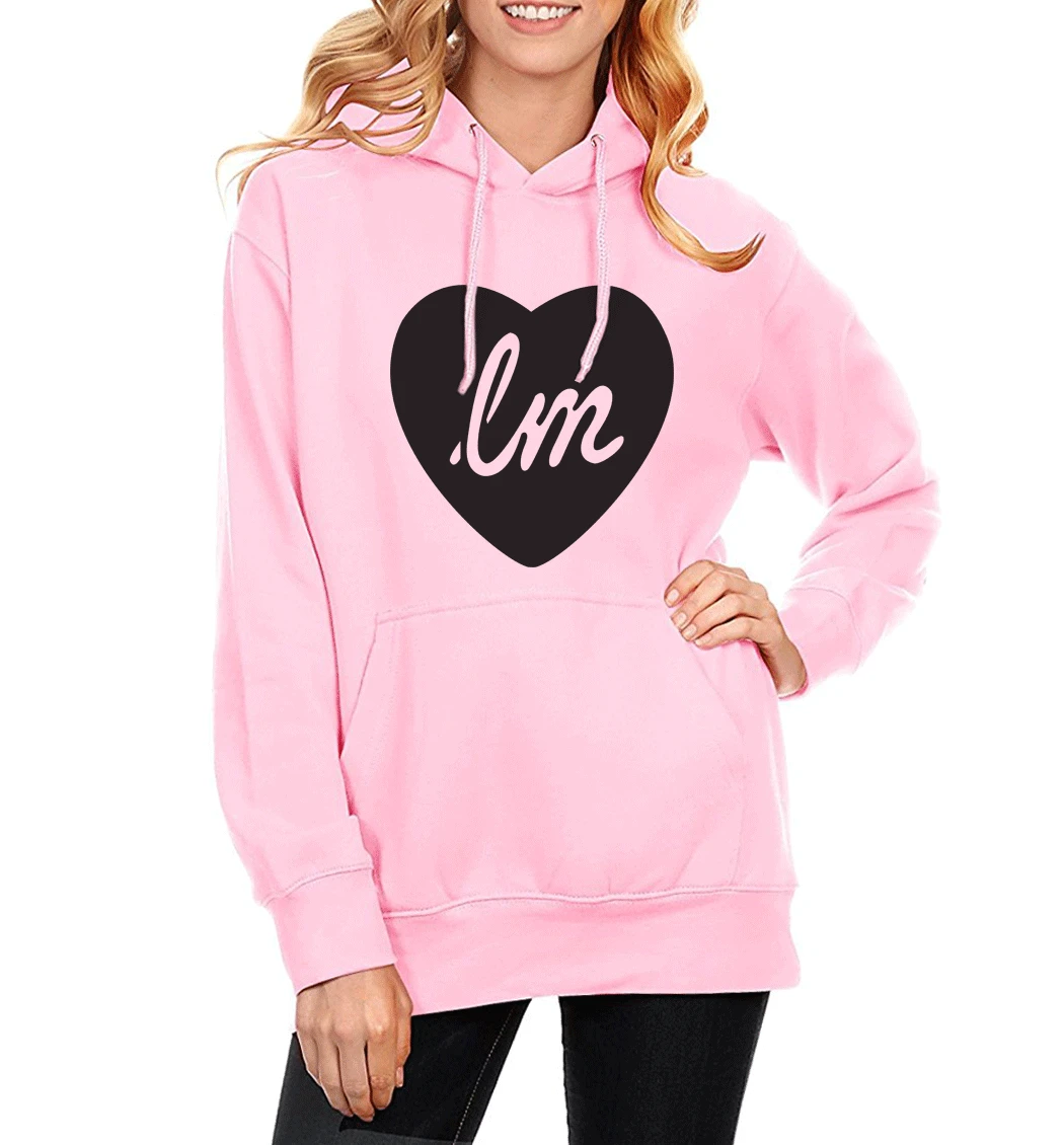 LITTLE MIX LOVE HEART/Модные женские толстовки с капюшоном, толстовки, Новое поступление, флисовая зимняя толстовка, спортивный костюм Harajuku Kawaii - Цвет: pink 1