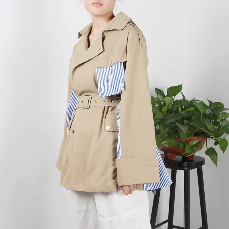 2018 Casaco Feminino Костюмы Хань вариант Bf ветер осенний Новый фонд Для женщин Тренч