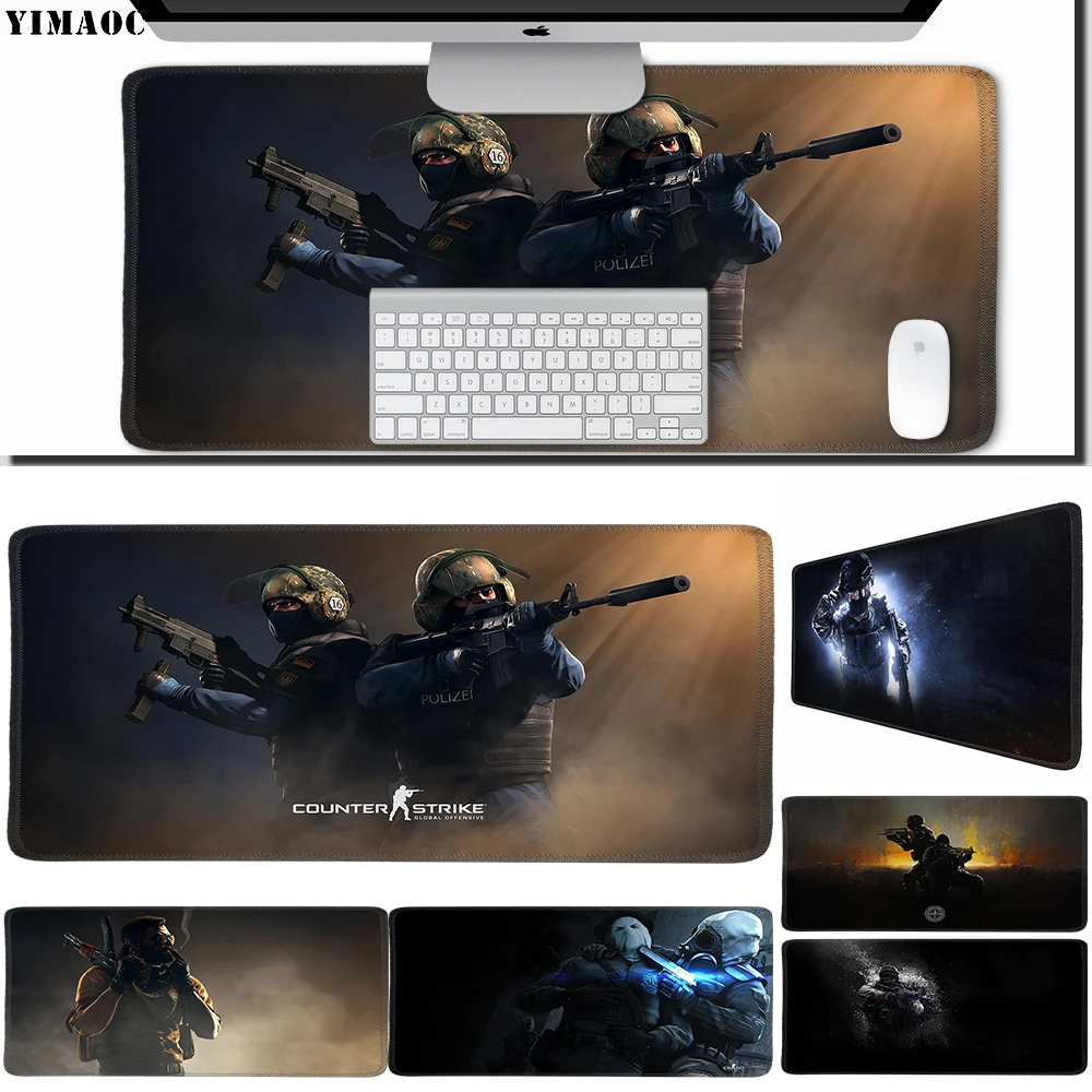 YIMAOC 30*70 см большой коврик для мыши геймерский резиновый игровой Настольный с