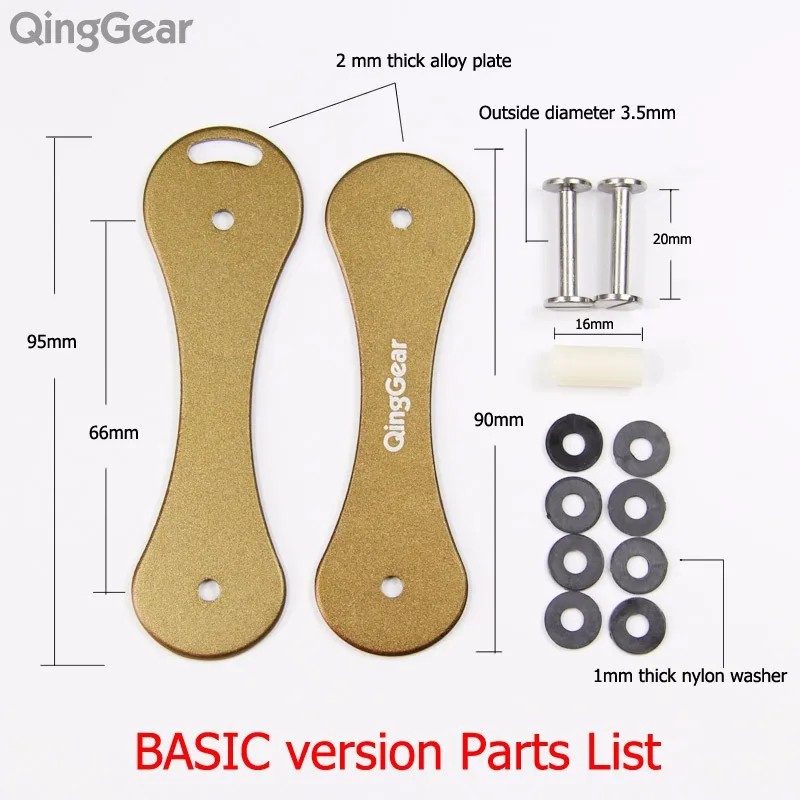 QingGear Keybone Mulit набор ручных инструментов из титана, углеродного волокна, стекловолокна, алюминиевый держатель для ключей, органайзер для ключей