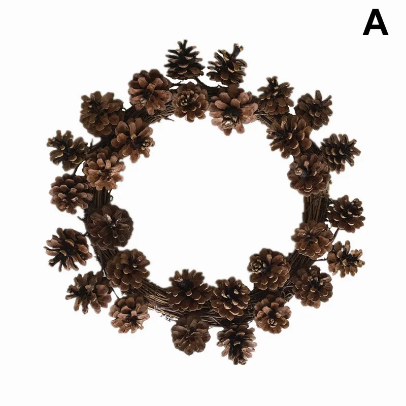 'Best' искусственный Pinecone гирлянда дверь висячие украшения Рождественский