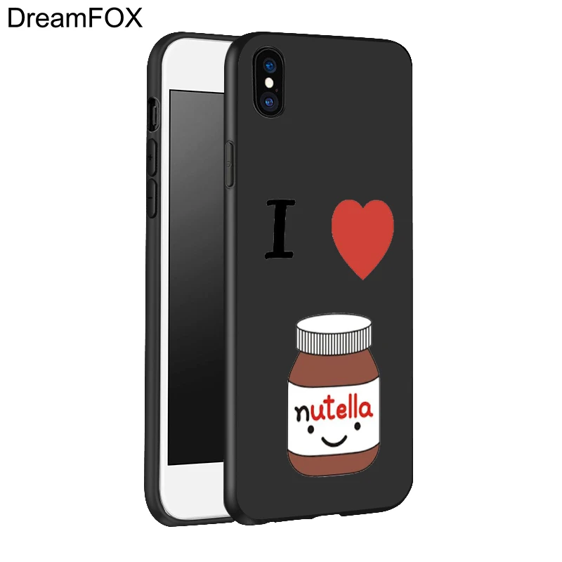 DREAMFOX L070 Nutella Черный Мягкий ТПУ силиконовый чехол для Apple iPhone 11 Pro XR XS Max X 8 7 6 6S Plus 5 5S 5G