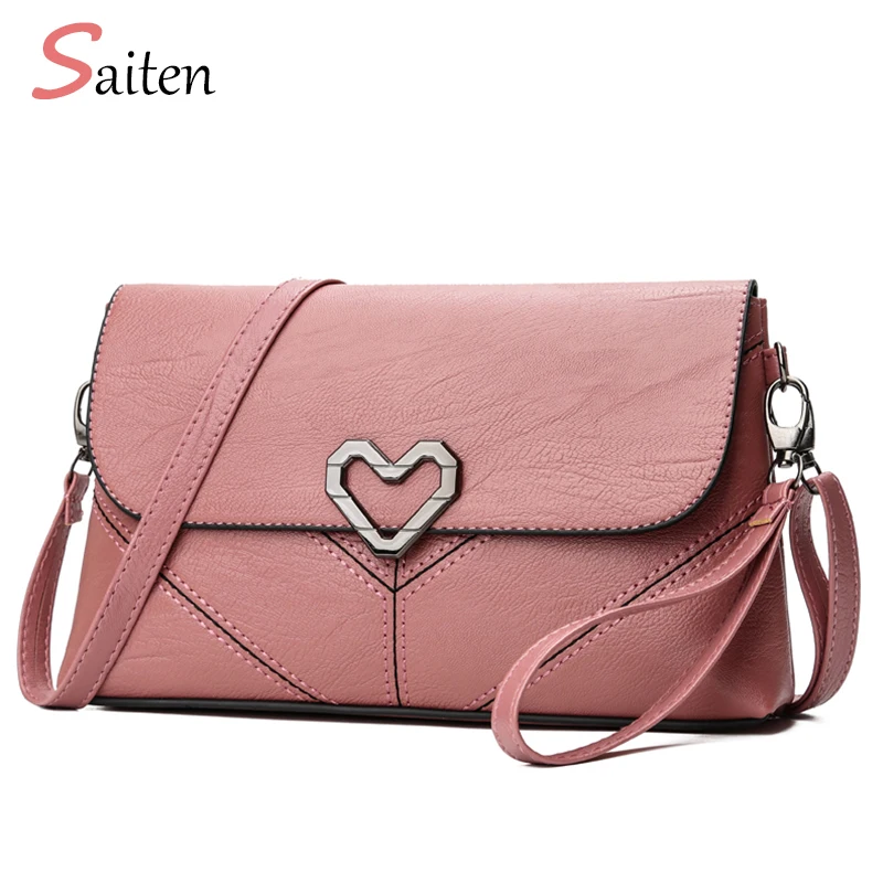 Сумка через плечо Saiten Женская из искусственной кожи в форме сердца|sac fashion|women