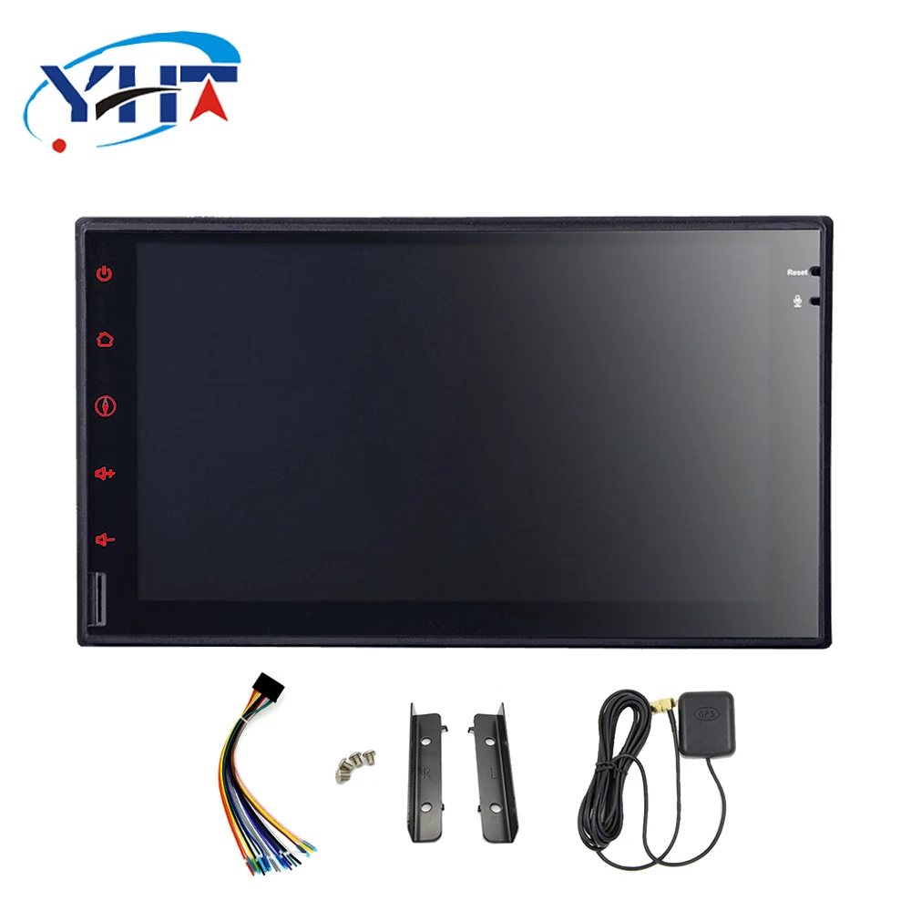 2din 7 дюймовый четырехъядерный 1 + 16G Android 8 универсальный автомобильный DVD плеер для