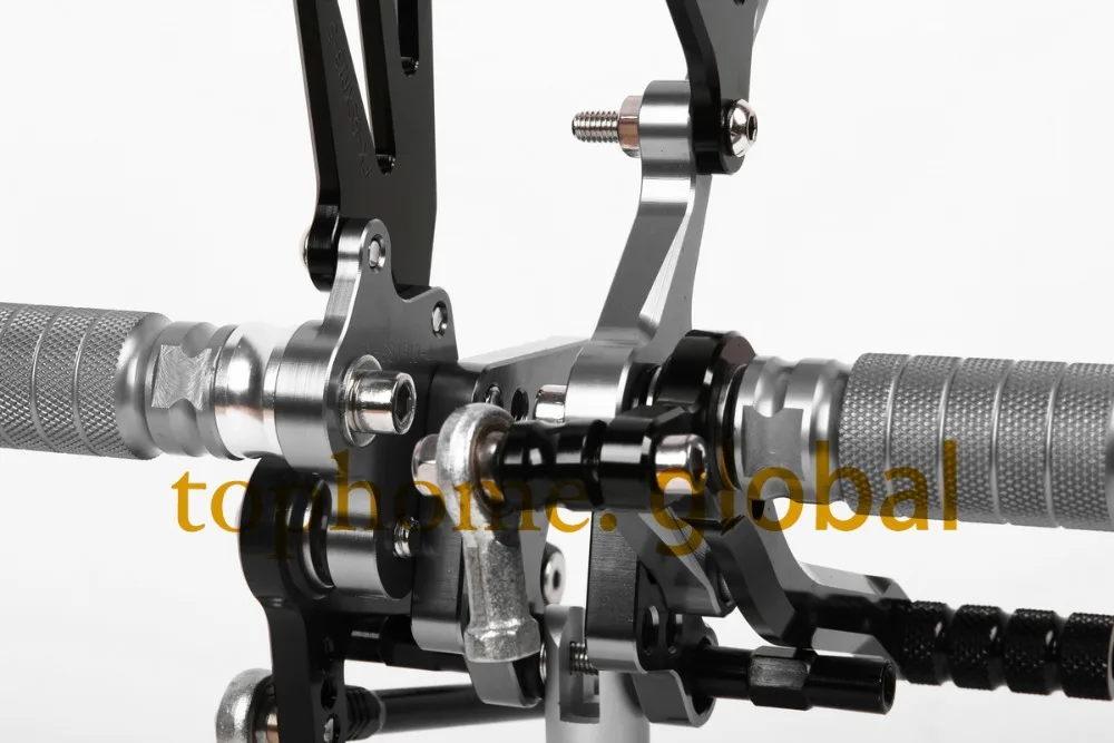 Мотоцикл черный и темно серый CNC Rearsets подножки задний набор для Suzuki GSXR600 2000 2005
