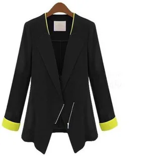 пиджак женский2014 Topshop женщины блейзер три четверти женщин инновационные косой