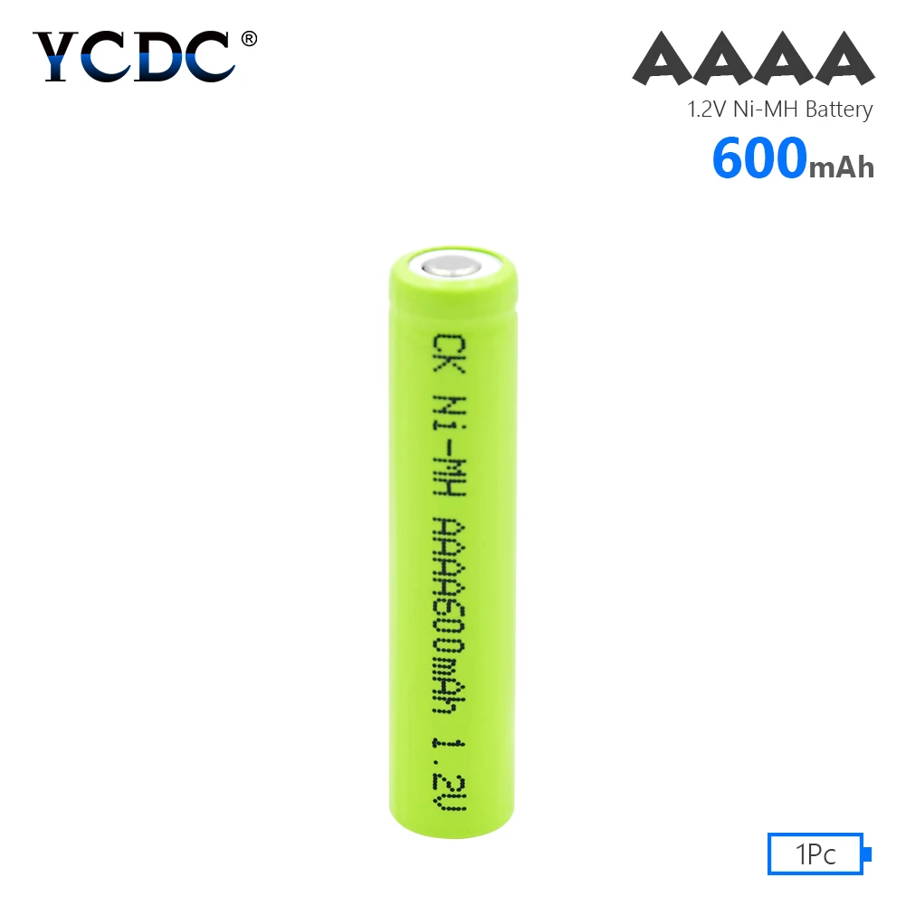 YCDC 1/2/4 шт 1,2 V Ni-MH AAAA батарея AM6 LR61 аккумуляторная батарея 600mAh для bluetooth-гарнитуры, лазерная указка батареи