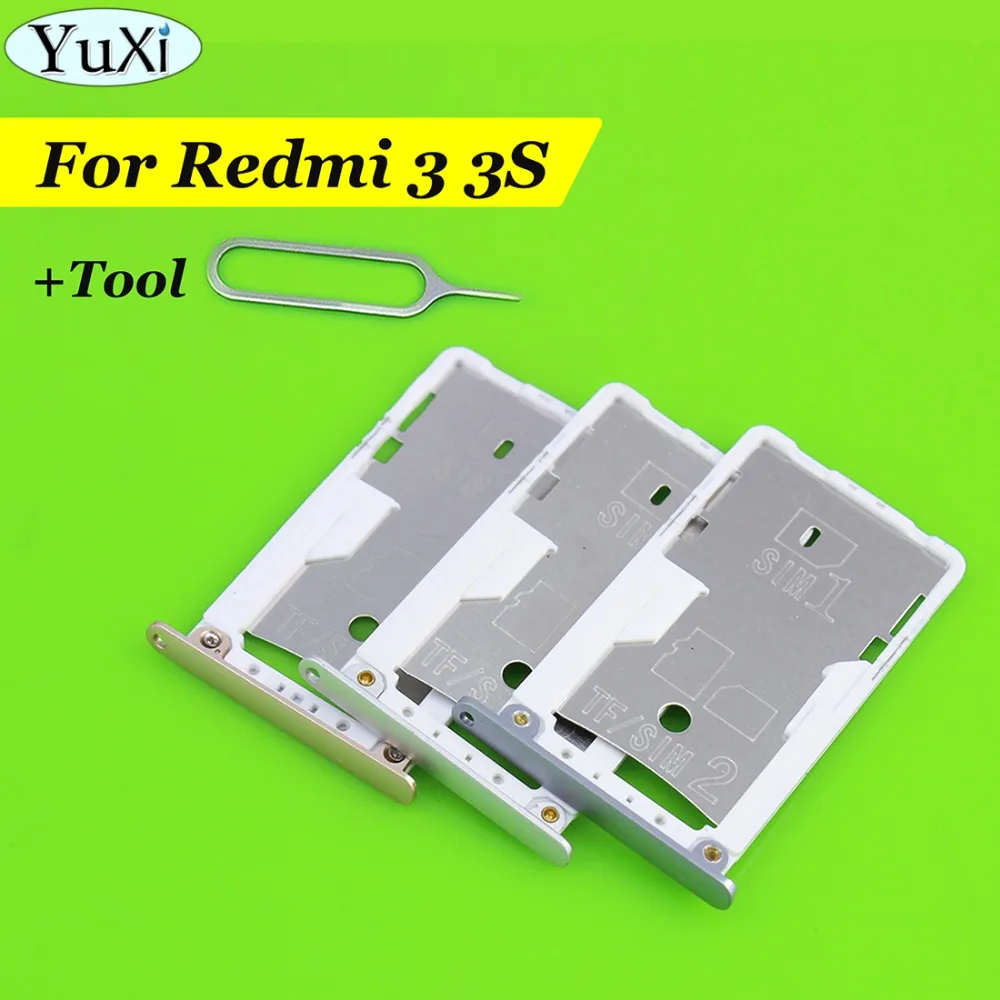 Новый лоток для sim карты YuXi слот Xiaomi чехол Redmi 3s 3|sim card tray|sim slotcard |