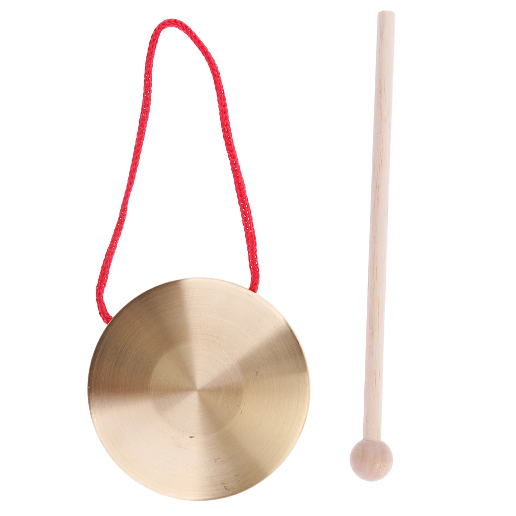 Миниатюрные тарелки для детей Wind Gong с Красной веревкой Детские Музыкальные