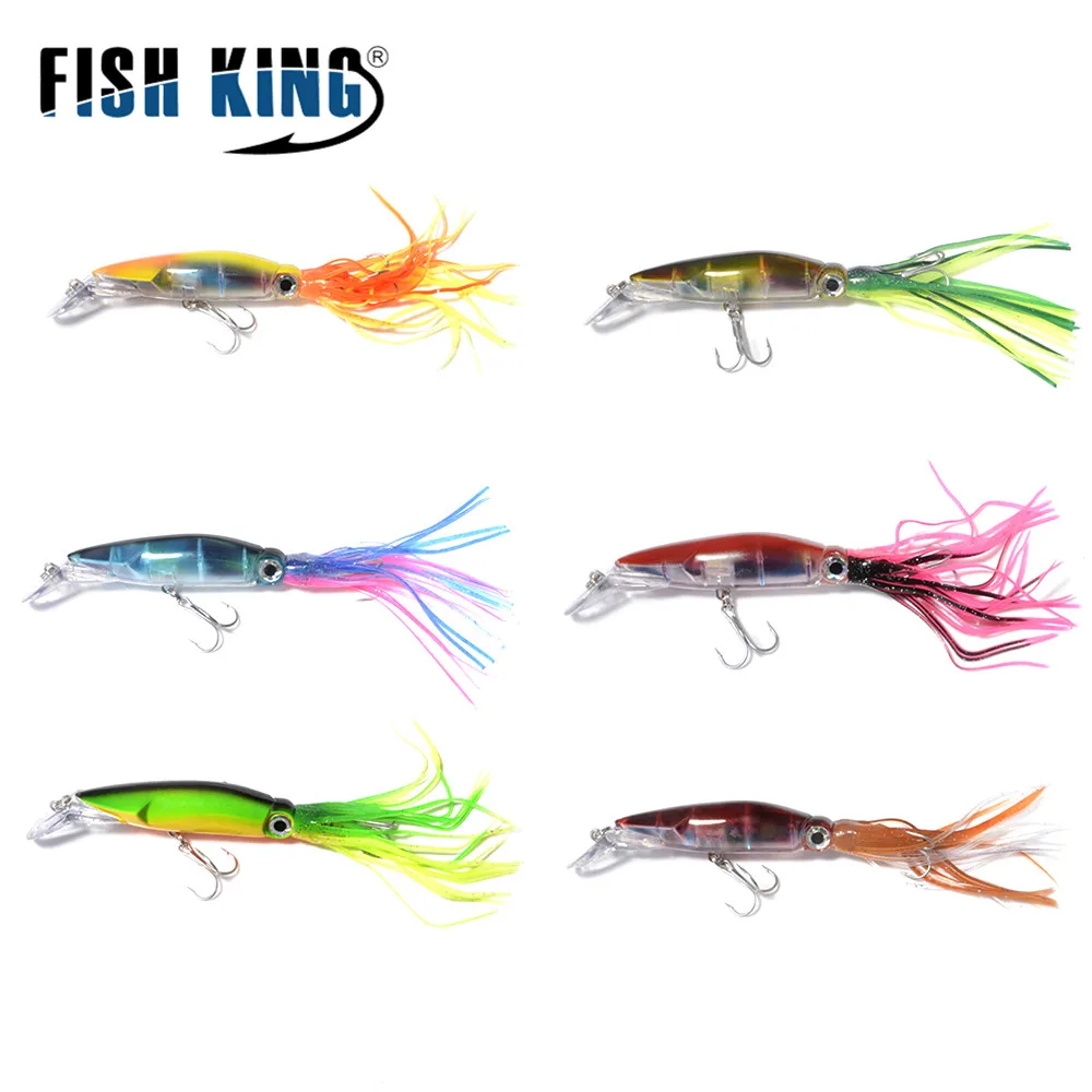 FISH KING жесткая рыболовная приманка 1 шт. 24 см/38 5 г 16 см/18 6 цветов карабин из