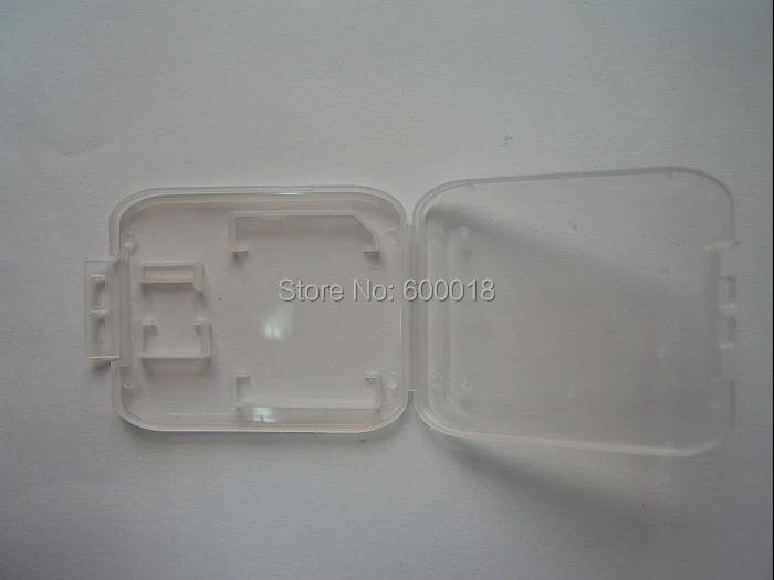 

SD + micro sd memory card cases case box enclosure , slim sd card holder plastic Protector for micro sd 128GB dropshipping