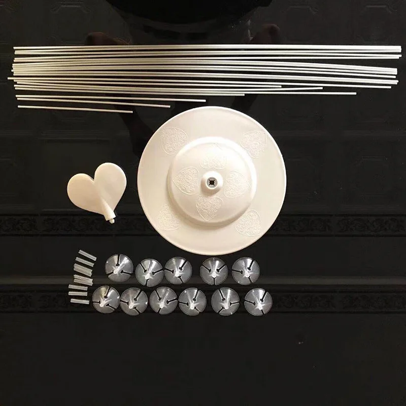 11 трубок сердце любовь пластиковый шар колонна подставка держатель аксессуары