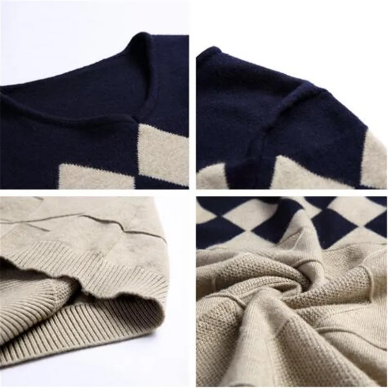 Мужской свитер 2018 брендовые пуловеры Повседневный мужской простой облегающий