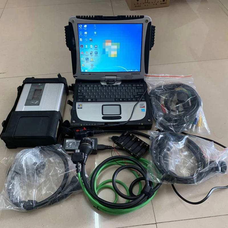 

MB Star C5 SD Compact 5 with V06.2022 Software for Code Reader with Used Laptop CF-19 CF19 and HDD for Auto diagnosis Tool