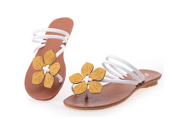2014 the new comfortable flat sandals toepost soft bottom flowers for women's and shoes. size 36~41 | Обувь
