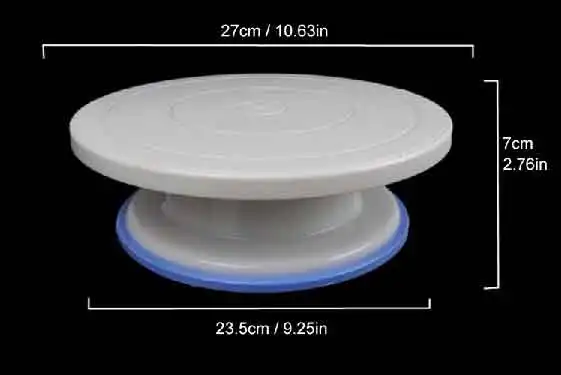 Non-slip Plastic Cake Turntable Rotating Decorating 10 Inch Cream Cakes Stand Rotary Table Hot Sal | Дом и сад