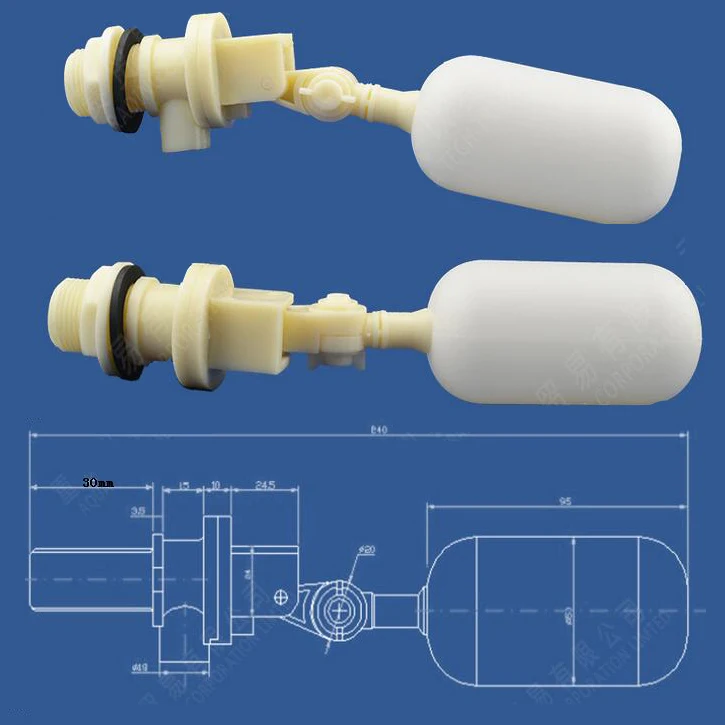 Плавающий клапан DYKB 1/2 &quotили 3/4&quot для гидрологики резервуаров корыта воды