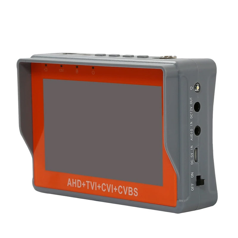 4,3 дюймов наручные CCTV тестер 1080P Портативный камера тестер AHD TVI CVI CVBS Тестер TFT ЖК Аналоговый видео тестер 12 В выходная мощность