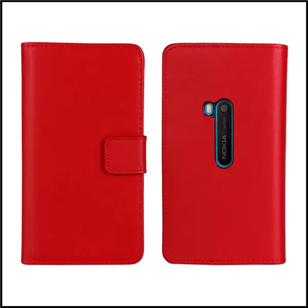 Красный Чехол-книжка для Nokia Lumia 920, кожаный чехол-кошелек со слотом для карт, чехол для телефона, чехол для Nokia Lumia 920, Funda Hoesjes Etui, чехол - Цвет: Красный