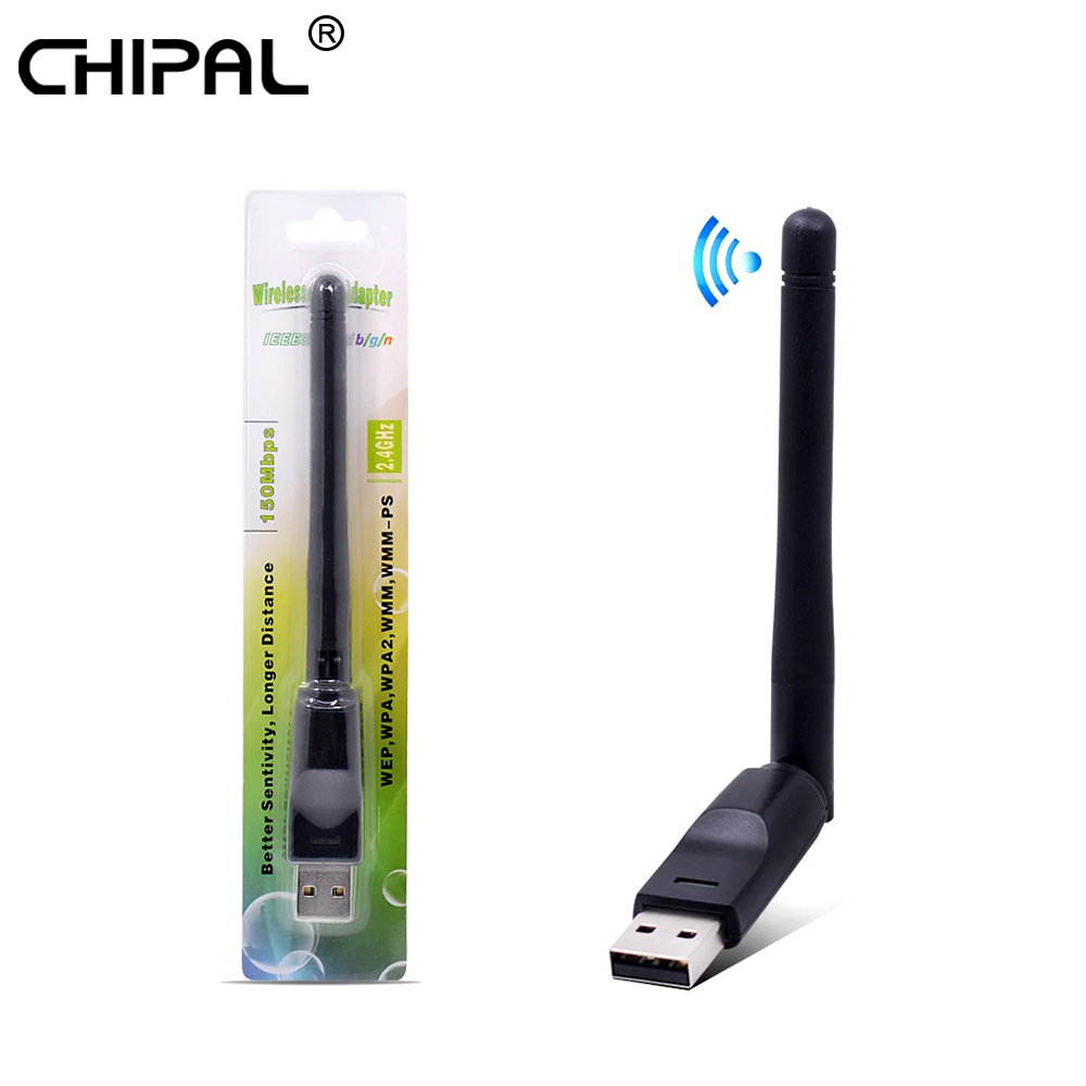 USB адаптер Wi Fi RT5370 150 Мбит/с 802.11b/n/g|Сетевые карты| |