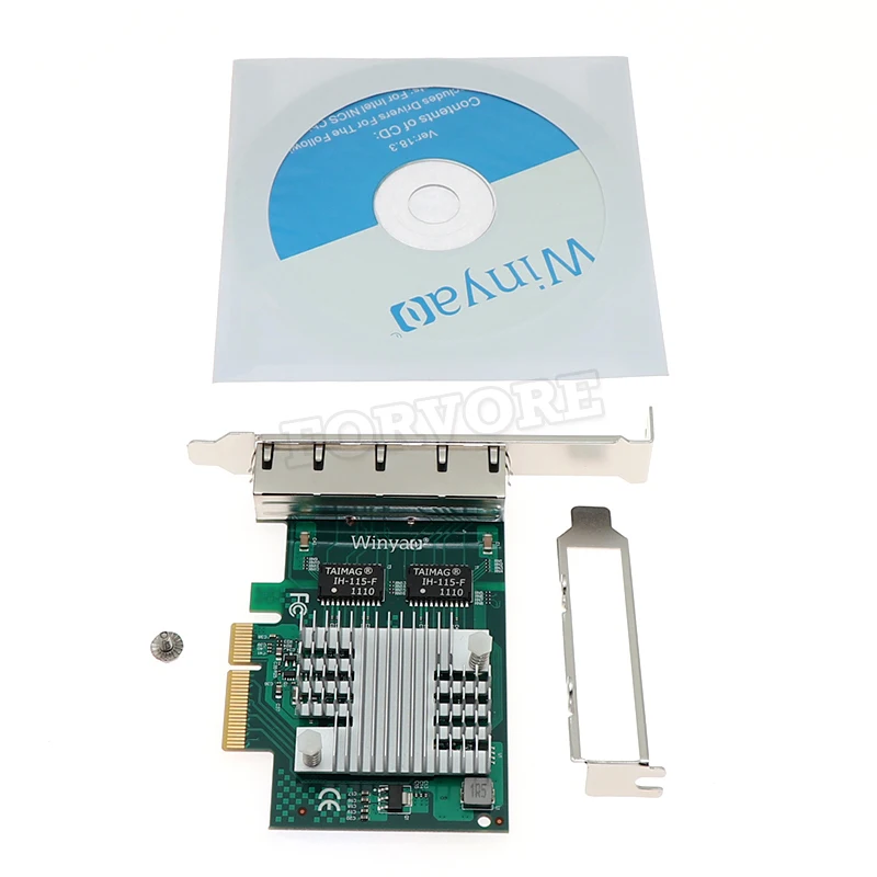 PCIe PCI-e PCI Express x4 до 4 портов 10/100/1000 Мбит/с Gigabit Ethernet сетевой адаптер для карты LAN intel