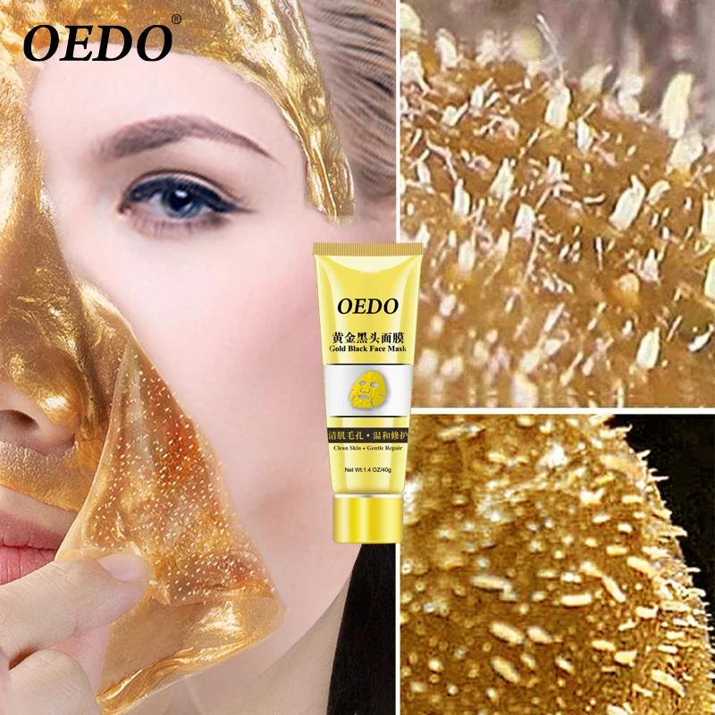 OEDO Золотая маска для удаления угрей уменьшает поры улучшает шероховатую кожу