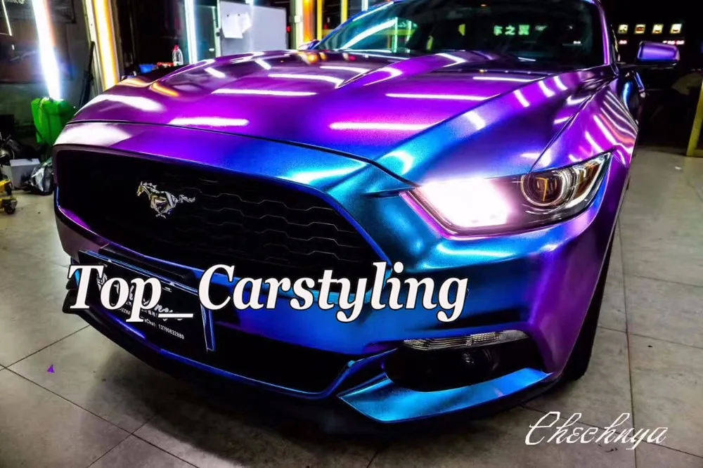 Виниловая виниловая пленка для автомобиля синий фиолетовый блестящий Радужный