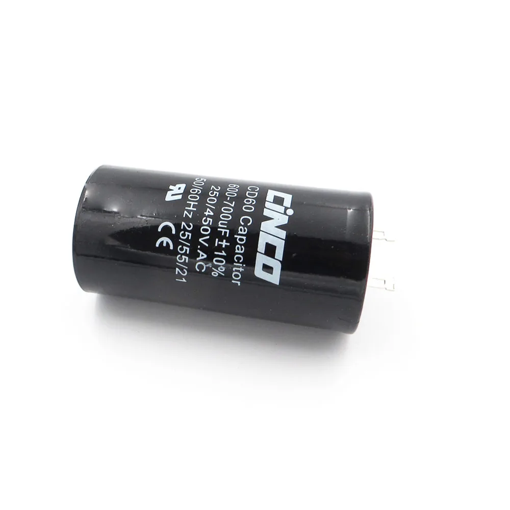 600 700 мкФ 250 450 V AC мотор прибора стартовый конденсатор CD60 воздушный компрессор