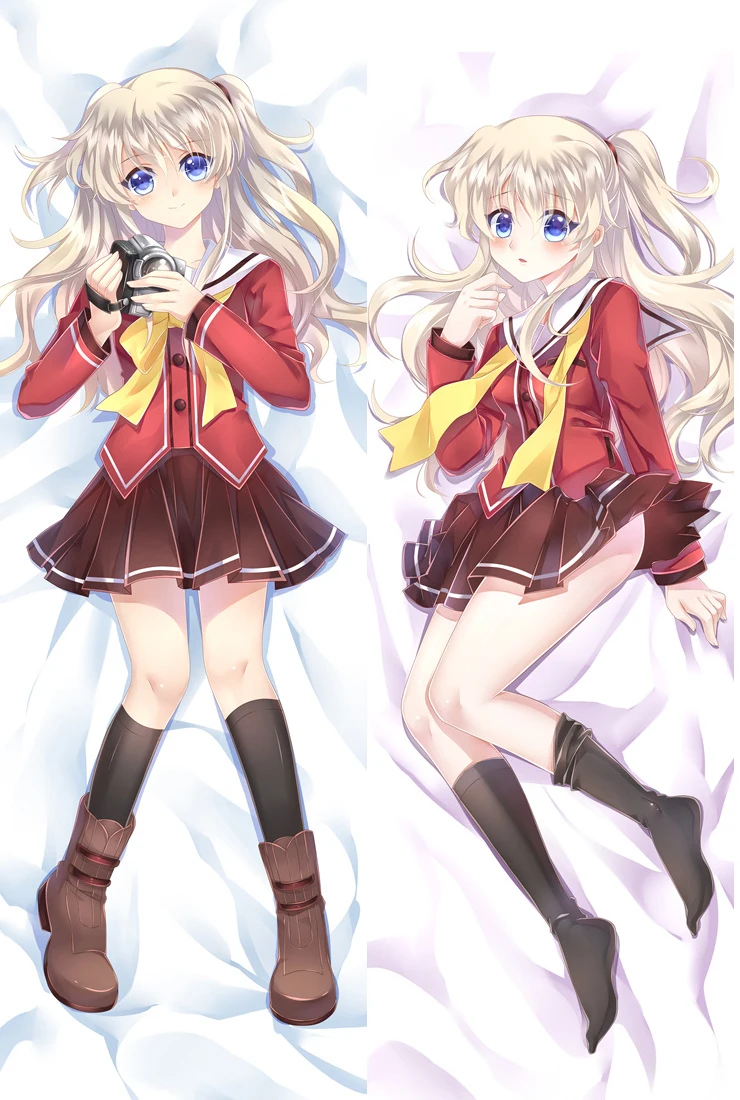 Японский аниме Charlotte Otaku обнимает тело декоративная наволочка чехол Dakmakura s