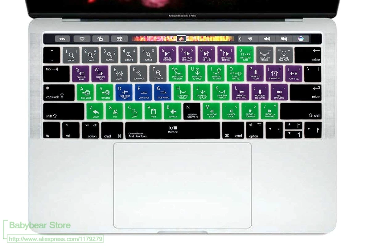 Инструменты Avid Pro горячая клавиша быстрая клавиатура Силиконовая накладка на