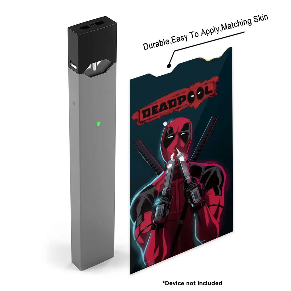 SHIODOKI 2 шт Juul кожи наклейка для Pax JUUL 2.5D технологии ультра тонкий защитный стикер для JUUL обертывания чехлы-Deadpool