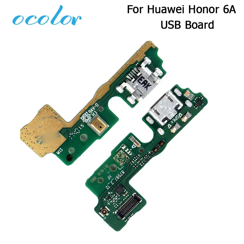 Usb плата ocolor для huawei Honor 6A запасные части usb разъем зарядки высокое качество