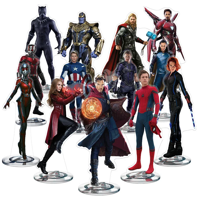 21 см Marvel Avengers 4 фигурки Коллекция украшения Мстители Endgame акриловая